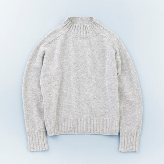 HIGH NECK KNIT／RECYCLED CASHMERE